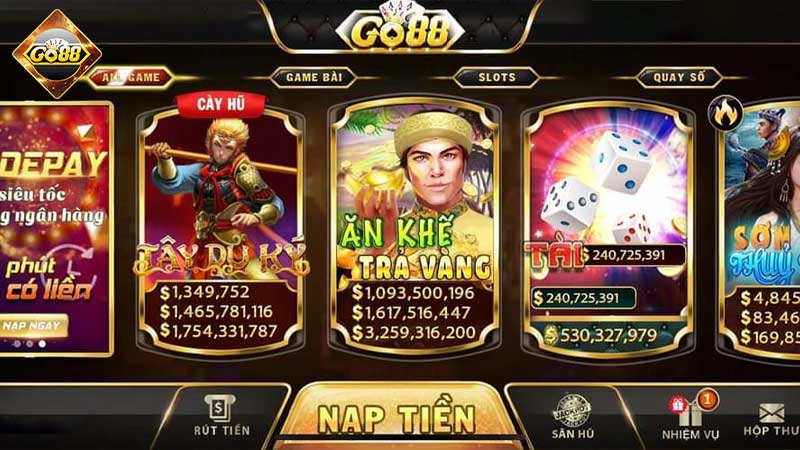 Khám phá thế giới game đổi thưởng Go88